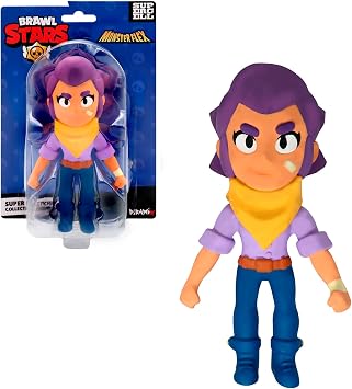Bizak Monsterflex Brawl Stars Collectable Shelly Doll Super Stretchable Elastic 13 cm 10 Pieces to Collect for Adults Fans Collectors and Kids from 8 Years 64390009-3