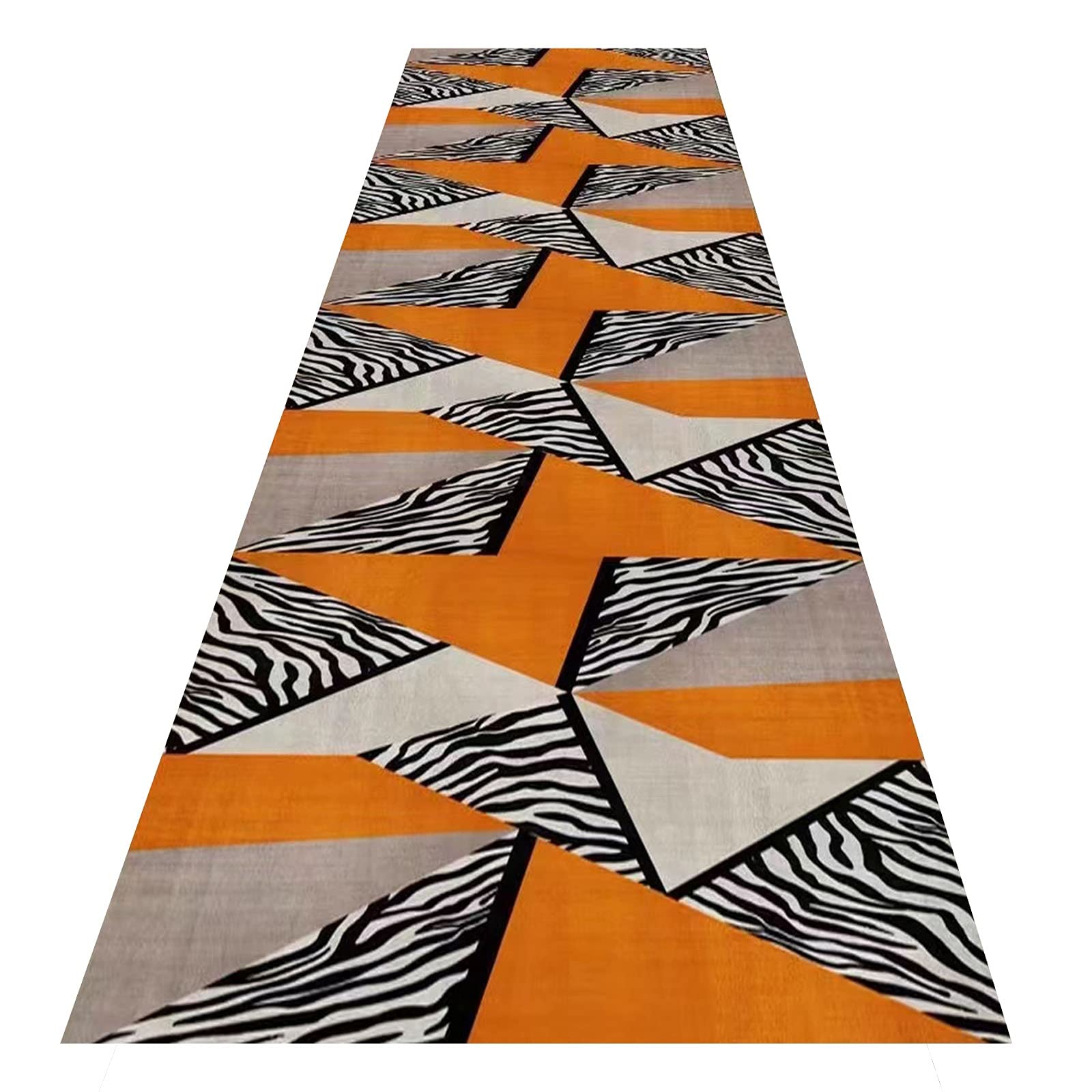 Tapis de passage d'allée épaississant ZRUYI tapis couloir antidérapant graphique