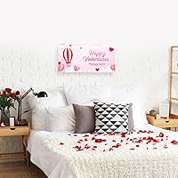 Vista 25 de Cartel de fondo personalizado para el día de San Valentín, decoración de San Valentín, letrero de vinilo con texto en inglés "Be My Valentine