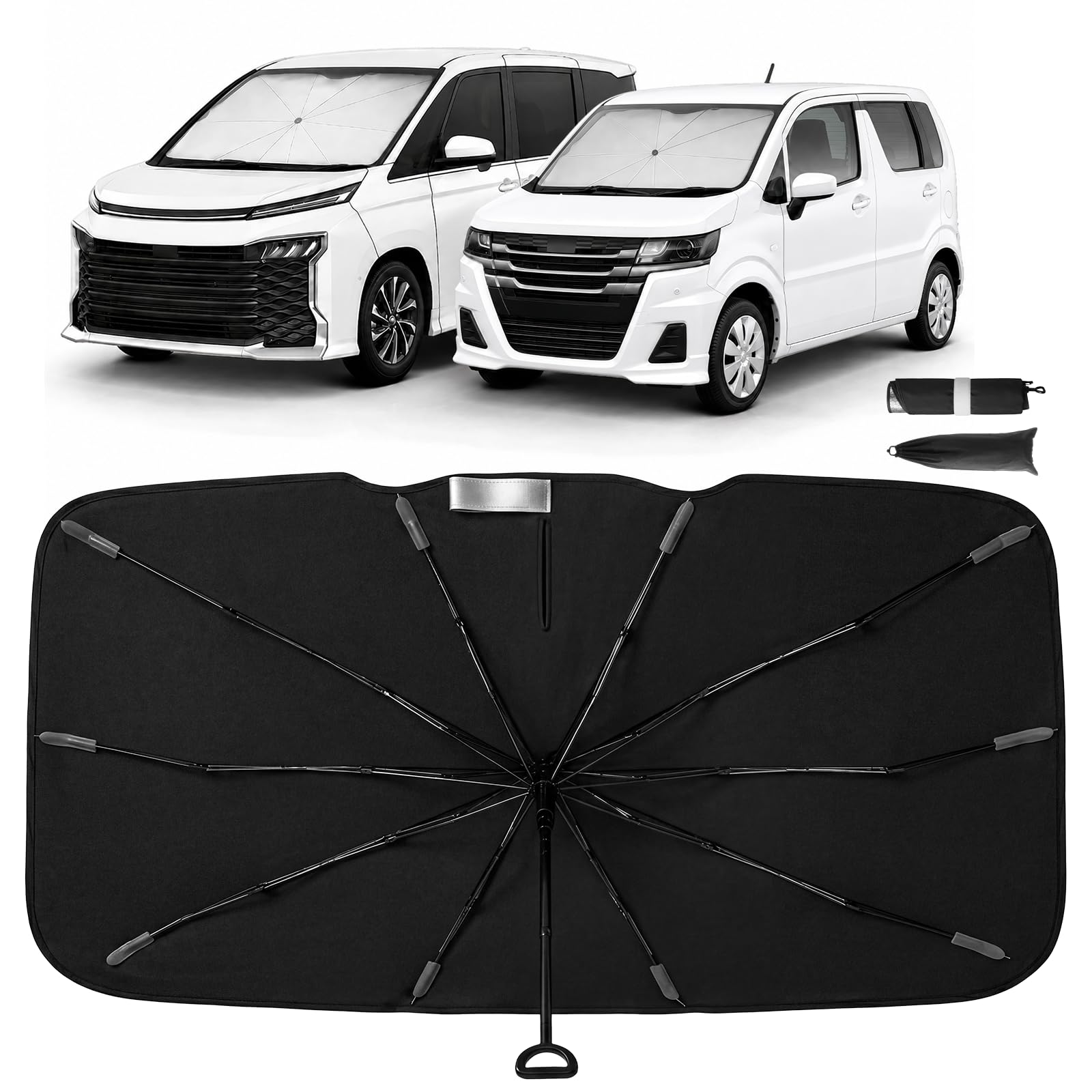 新商品！繰り返し使える次世代フィルム風サンシェード！ Amazon.co.jp: 【日本車向け専用設計＆2年間まるごと交換保証】WOLFBOX