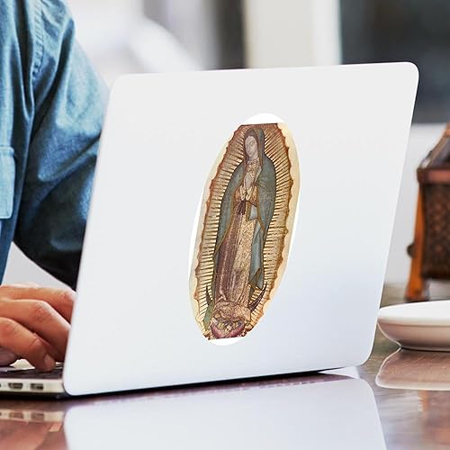 Miniatura 3 de CafePress Pegatina ovalada para parachoques de coche Nuestra Señora de Guadalupe