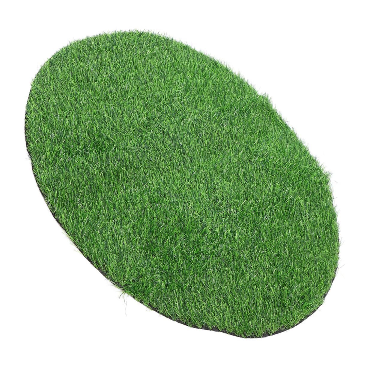 Tapis de gazon artificiel rond pour repas en plein air et deco de terrasse