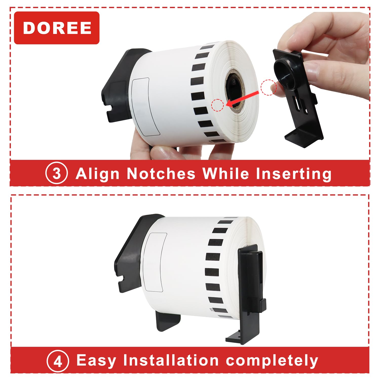 2x Rotolo Etichette Sostituisce Brother DK-11202 Per - Foto 4