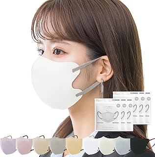 [ICHIMIZU] 春改良 花粉マスク 3Dマスク 60枚入 (10枚×6パック）薄いマスク 不織布マスク 立体マスク バイカラーマスク 小顔マスク カラーマスク 敏感肌向け メイクが付きにくい 息がしやすい 耳紐同色 柔らかい耳紐 耳が痛くならない 肌にやさしい 3層構造 普通サイズ 男女兼用 PM2.5/花粉/微粒子対応