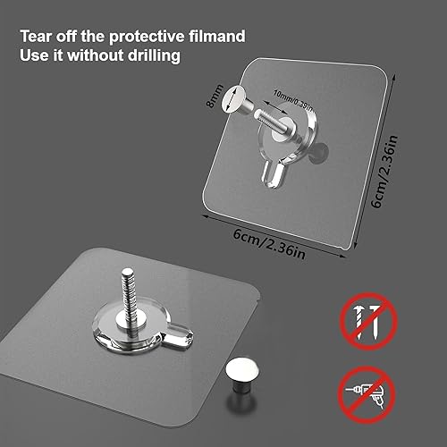 Miniatura 3 de Perchas de fotos sin clavos, ganchos de pared sin clavos, ganchos adhesivos de pared, ganchos de comando para colgar cuadros para colgar cuadros en