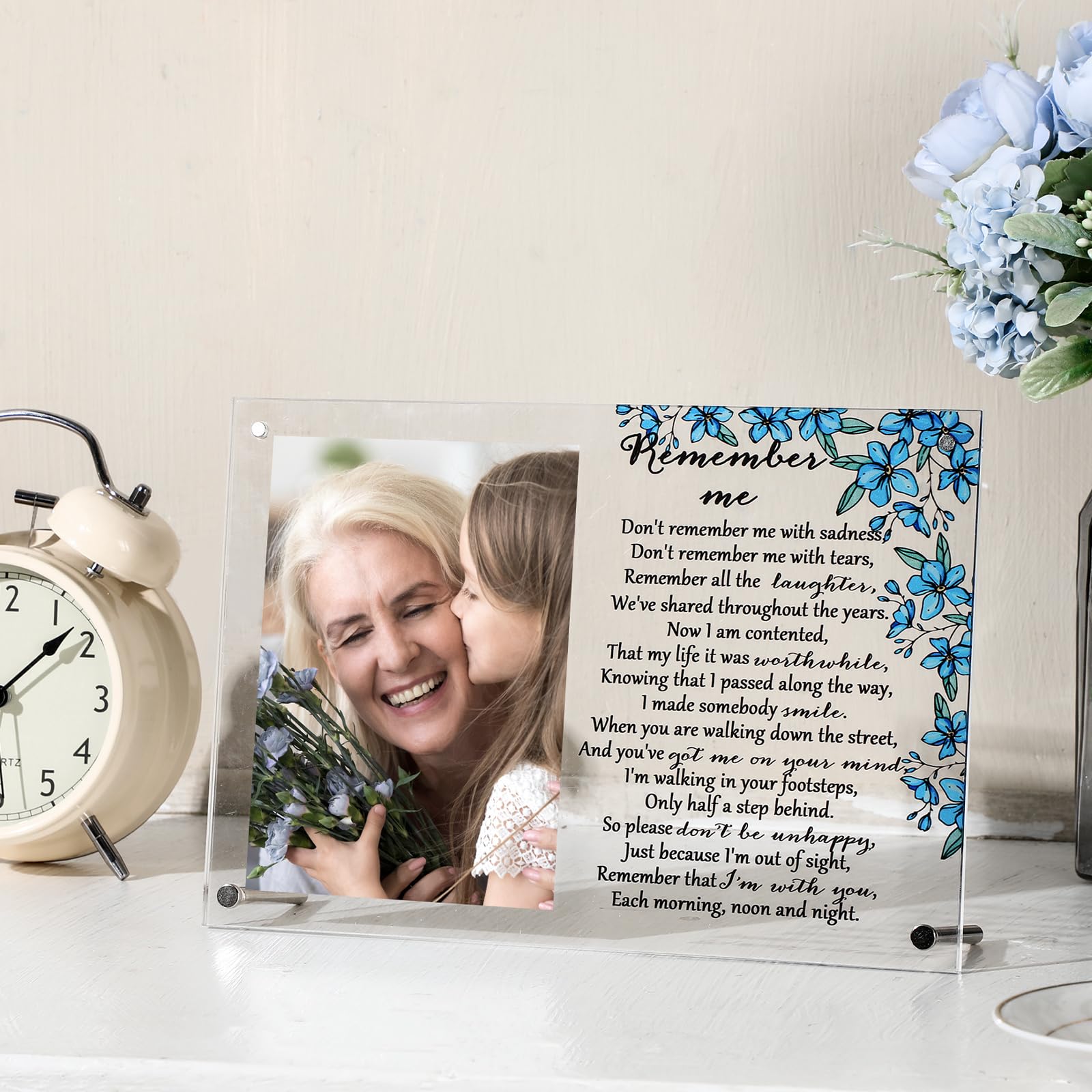 Amazon.com - Roowest Flower Memorial Picture Frame Sympathy Gifts 