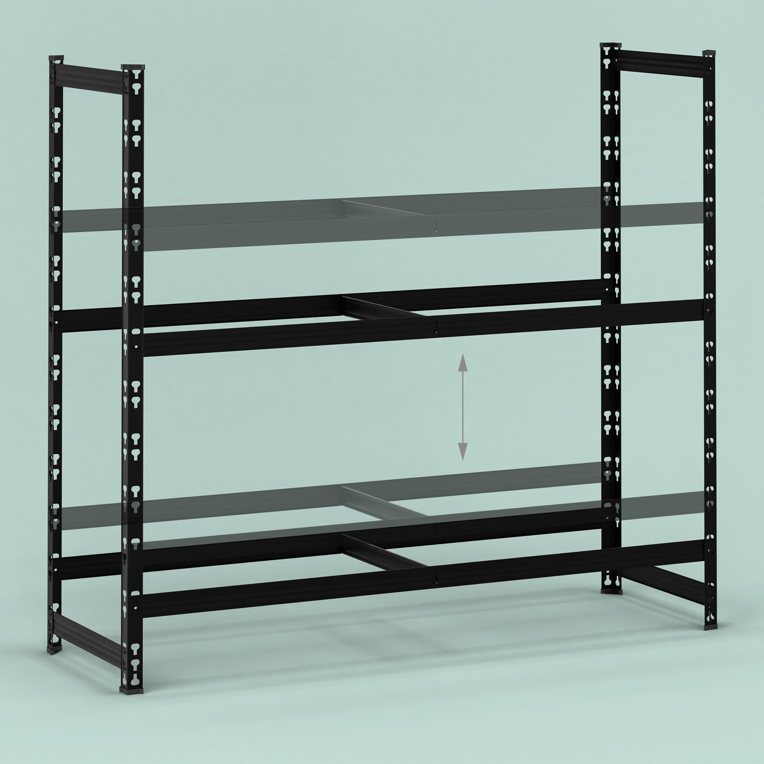 Relaxdays Reifenregal für 8 Reifen, HxBxT: 100 x110x35 cm, 150 kg, beschichteter Stahl, Stecksystem, Räderregal, schwarz