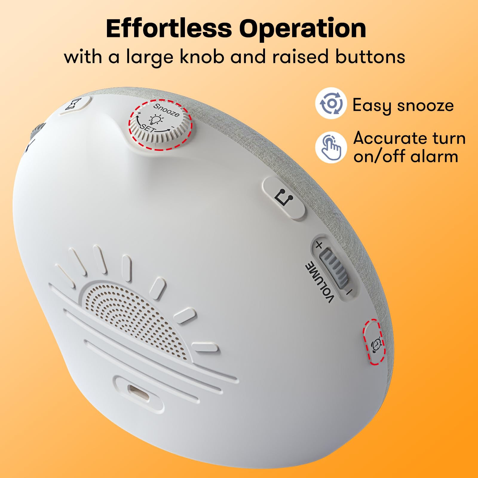 Reloj despertador de luz diurna, despertar suave para personas que duermen profundamente, reloj despertador con luz de amanecer con 30 sonidos naturales y temporizador de sueño, reloj despertador de