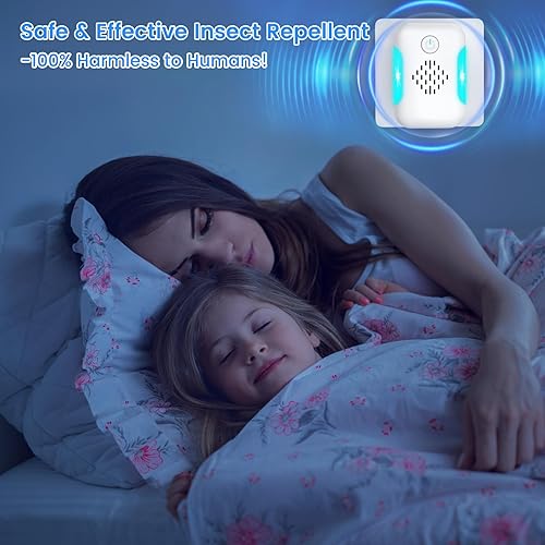 Miniatura 6 de Repelente ultrasónico de control de plagas actualizado 2026, repelente de ratones para interiores para arañas, insectos, cucarachas, hormigas,