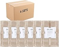 Vista 26 de Arkwright - Juego de 6 toallas de baño, 100% algodón súper suaves, 600 GSM, de secado rápido y absorbentes, artículos de lujo para el baño con 2