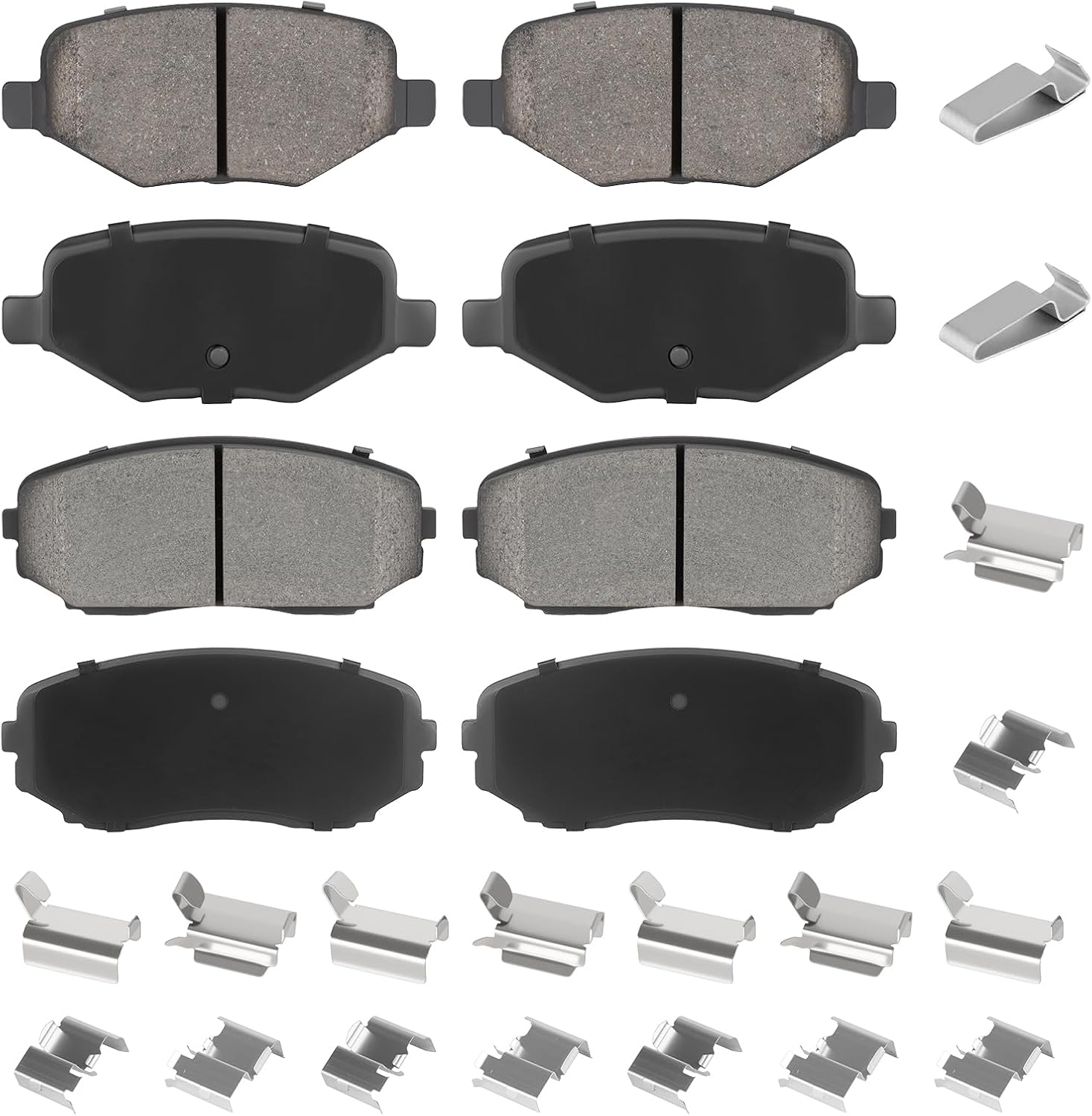 Front & Rear Ceramic Brake Pads Set for Ford Edge 2011-2014, for Lincoln MKX 2011-2015 8PCS