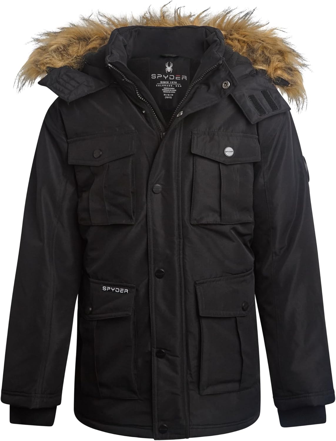 Spyder Boys Winter Coat - Wind & Water Resistant Heavyweight Long Length Insulated Kids Parka Winter Ski Jacket with Hood