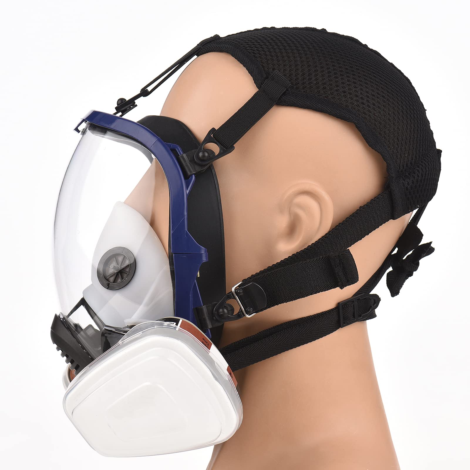 Wielokrotnego użytku 16 w 1 pełnotwarzowy respirator organiczny gazowy z szerokim polem widzenia do malowania maszyny, polerowania, spawania, ochrona pracy