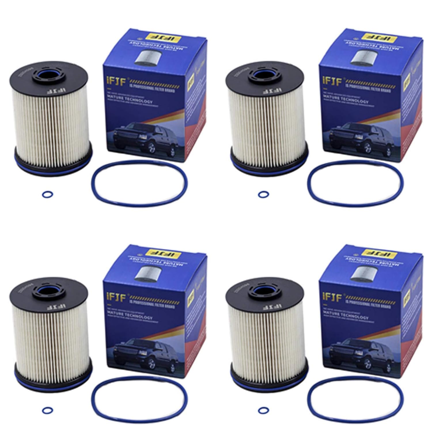 iFJF TP1015 Fuel Filter 5 Micron Filters with Seals for 2017 Chevy/GMC 6.6 Liter Duramax Diesel