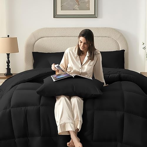 Miniatura 2 de SunStyle Home - Juego de edredón tamaño King, ligero, naranja quemado, patrón de diamantes, 3 piezas (1 edredón, 2 fundas de almohada)