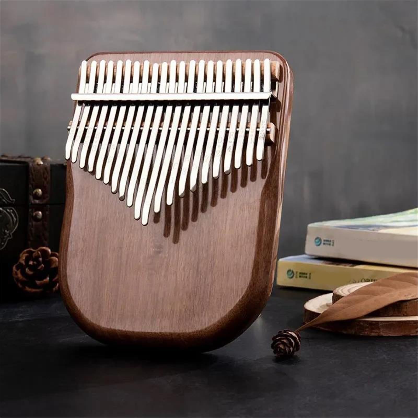 Kalimba Kalimba Profesjonalna 21 Klawiszowa Klawiatura Z Czarnego Orzecha Z Akcesoriami(21 keys-Brown)