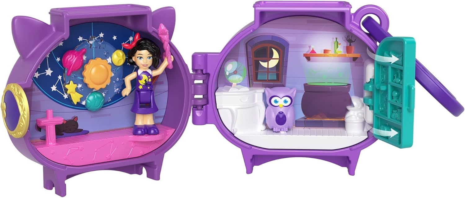 Polly Pocket Pet Connects Compact - Owl, Small