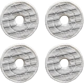 YOYIAG Round Mop Head Replacement: 4 Pieces Reusable Mop Refill Round Mop Head Replacement Mop Pads Cleaning Tool Accessories, Washable Mop Pads for Home Cleaning, Dormitory Cleaning, Office Cleaning