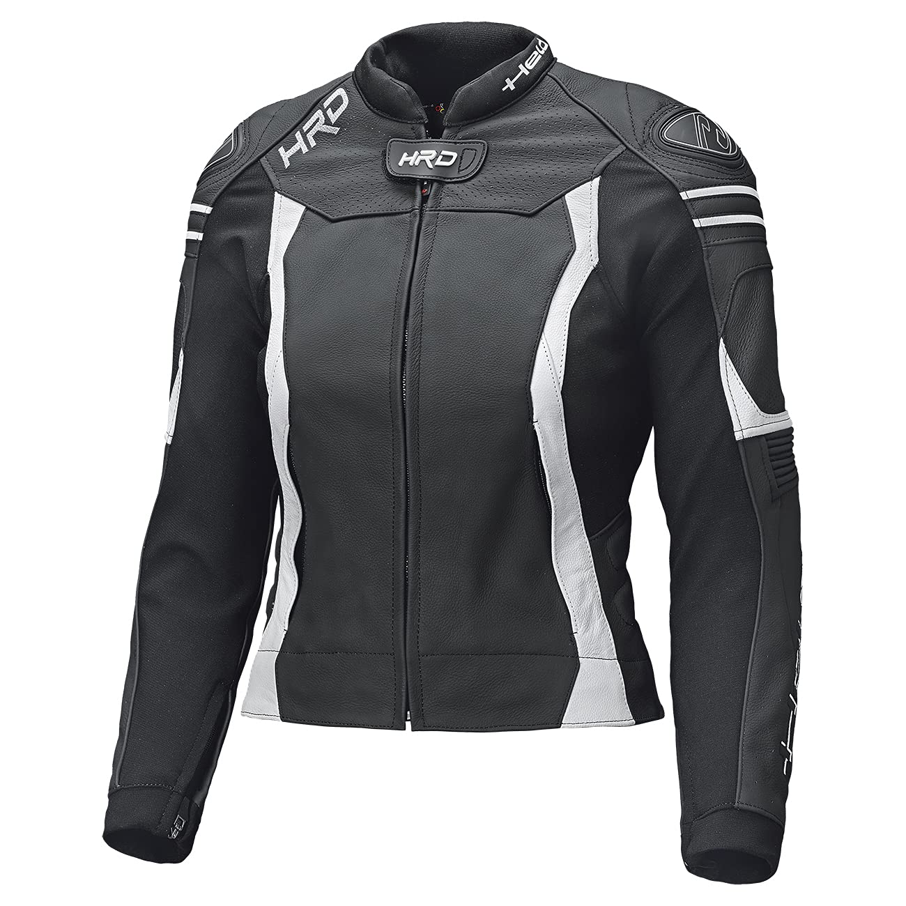 Held Street 3.0 Damen Motorrad Lederjacke, schwarz/weiß, 36 | Leder