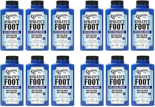 Vitonus Quinsana - Polvo para pies de atleta, botella de 3 onzas (12)