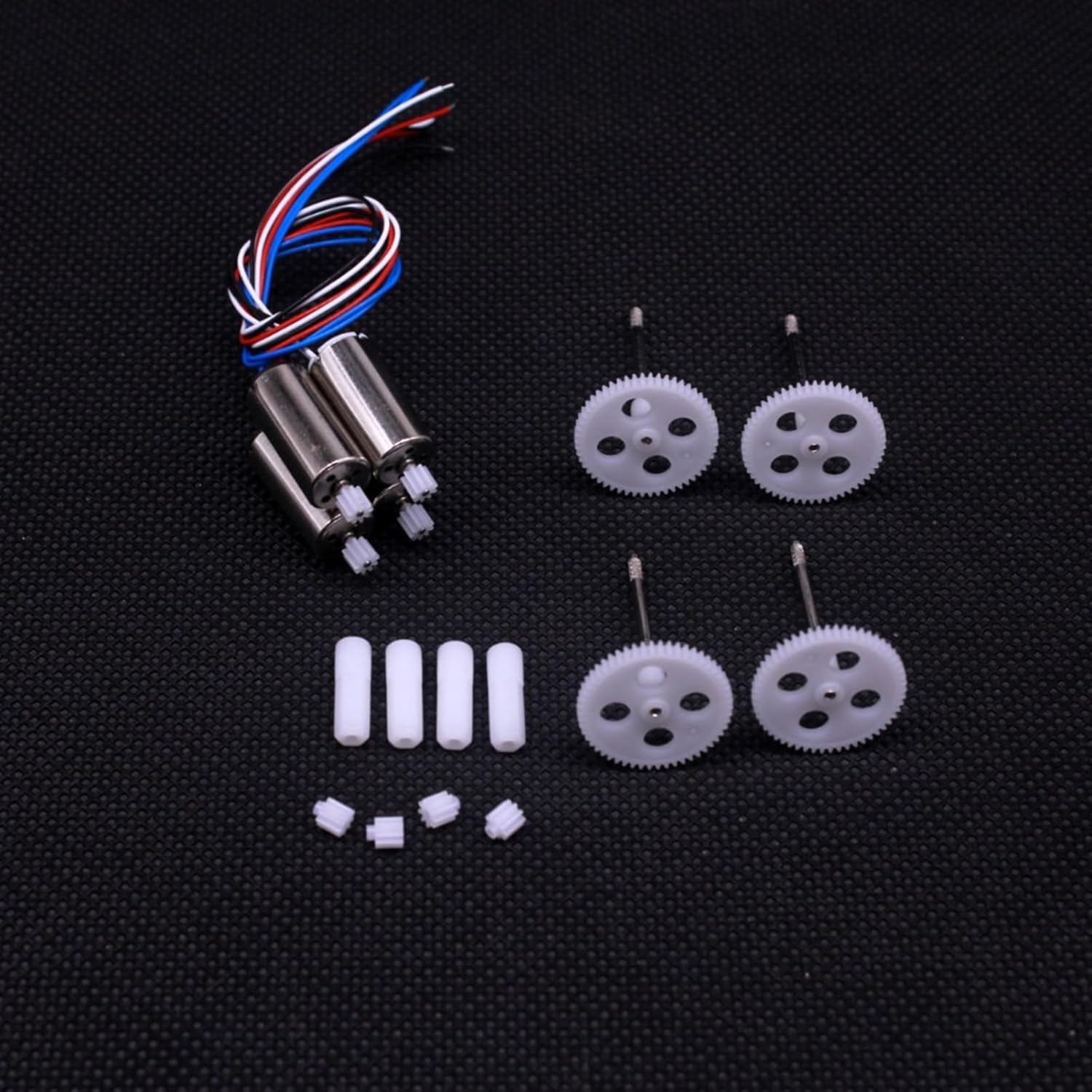 Drone Motor with Gear, for SYMA X5SW X5SC X5UW X5UC RC Drone Spare Part Kit Motor & Gear Set Replacement Part for SYMA X5SW X5SC X5UW X5UC Drone Accessories, 1 Set