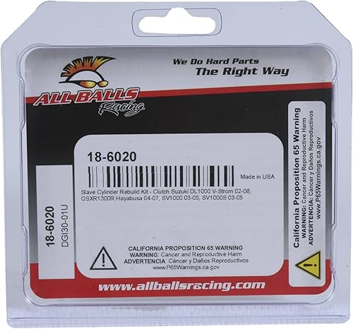 Miniatura 4 de All Balls Racing 18-6020 Kit de cilindro esclavo de embrague compatible conrepuesto para Suzuki DL1000 V-Strom 2002-2006, GSXR1300R Hayabusa