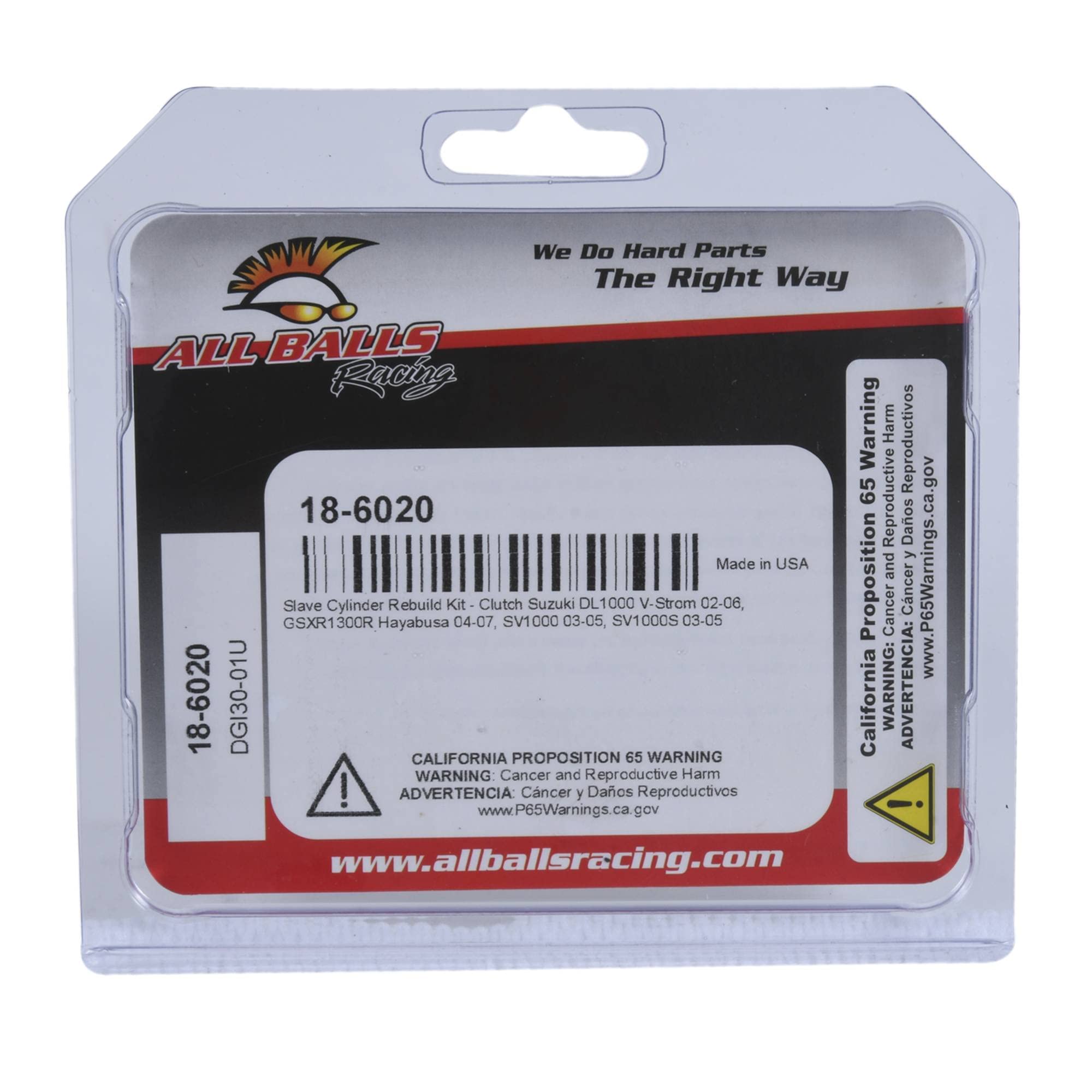 All Balls Racing 18-6020 Clutch Slave Cylinder Kit Compatible with