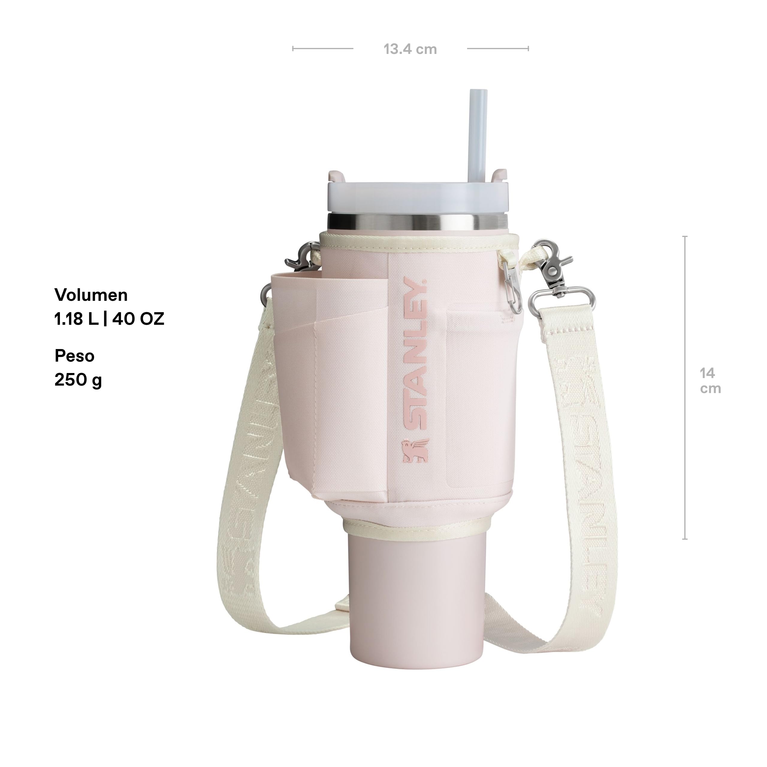 Stanley 1913 Quencher H2.0 FlowState Tumbler 1.2L - Rose Quartz
