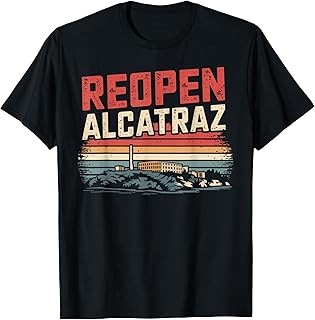 Reopen Alcatraz Patriot USA American US Patriotic T-Shirt