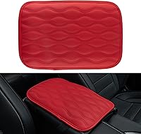 Vista 12 de Amiss - Funda para consola central automóvil, impermeable, ajuste universal, protector de reposabrazos cuero sintético, accesorios