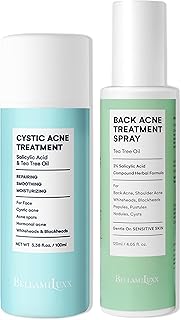 Loción quística para el acné + dúo de espray ...