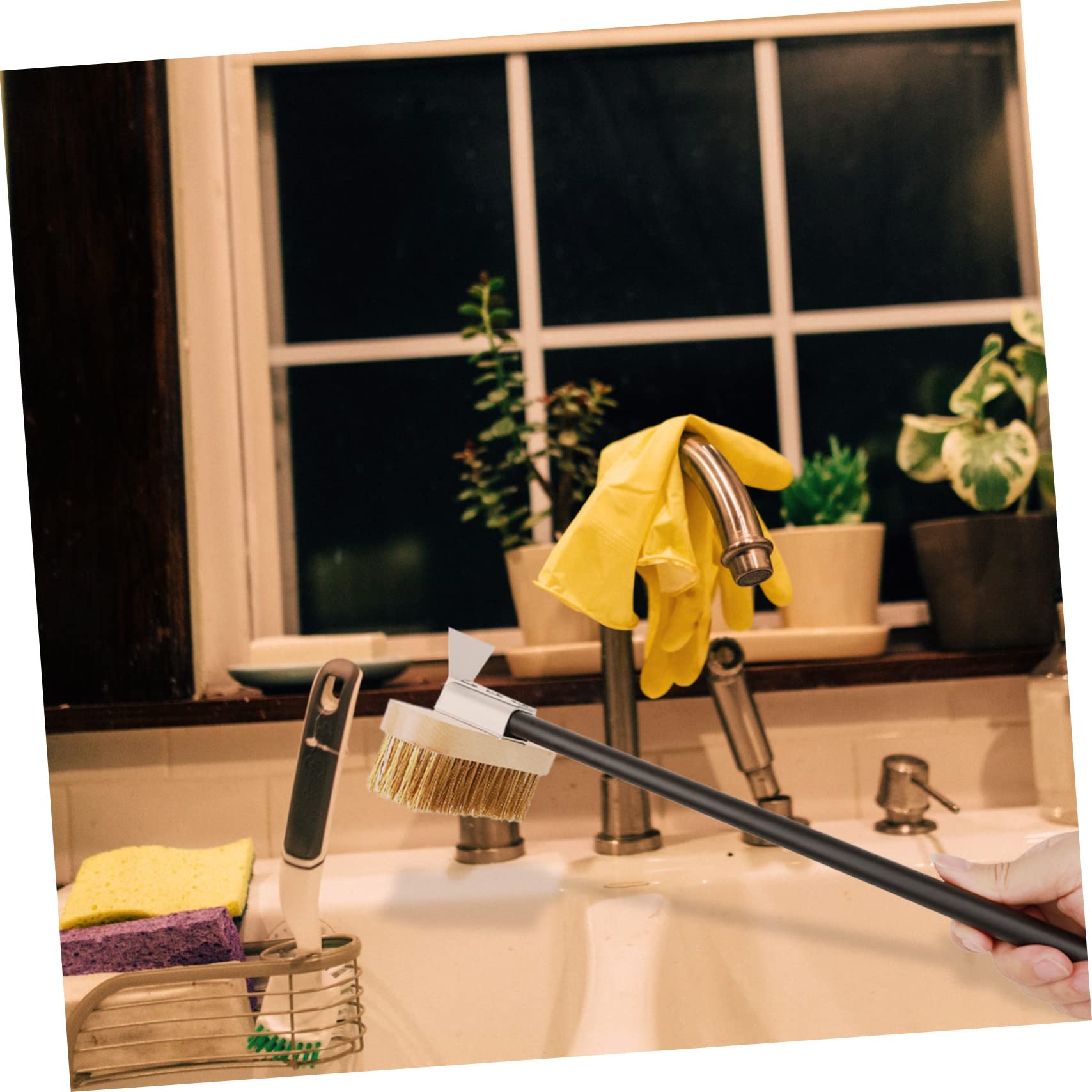 BCOATH Cleaning Brush Sturdy Stove Brush Unique Scraper for Efficient Grill Cleaner