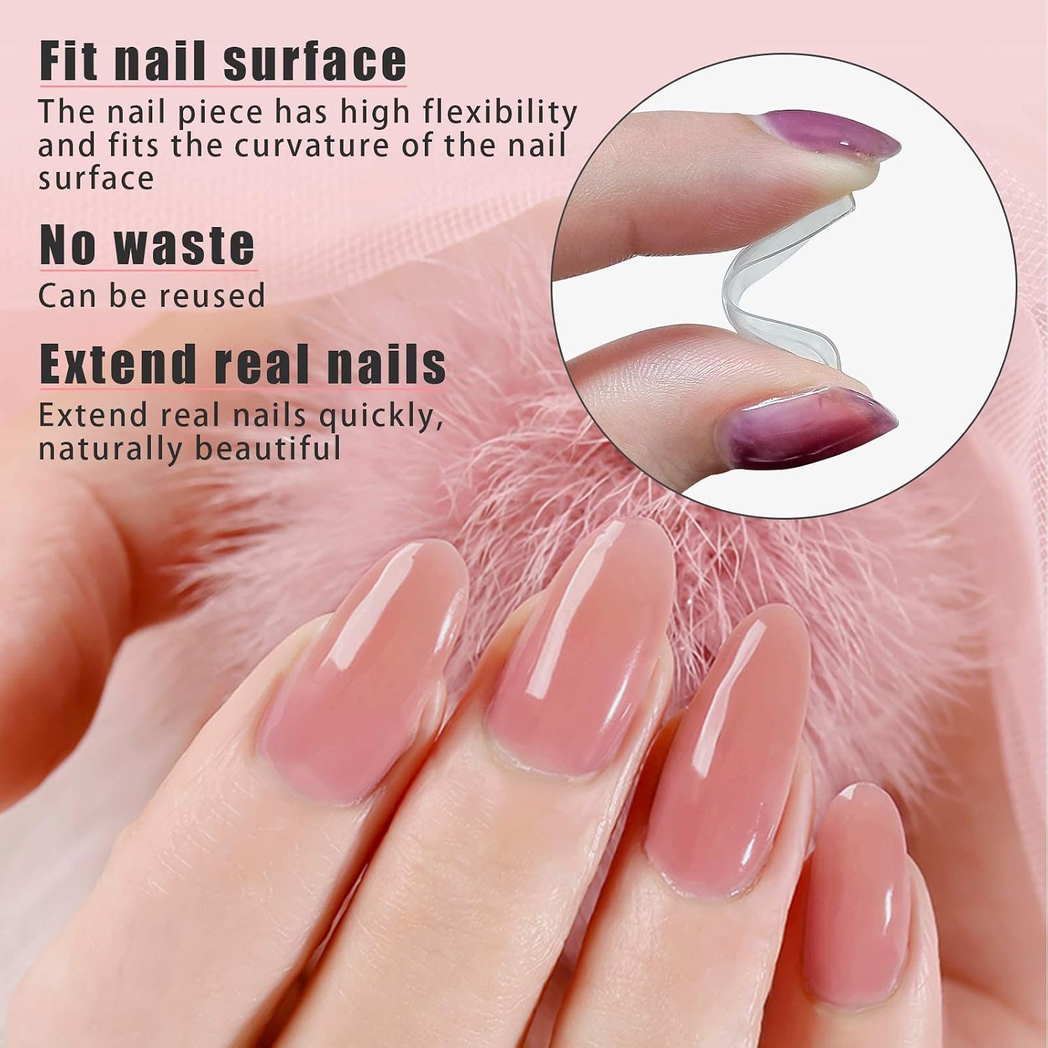 Kalolary Nail Forms for Builder Gel Nail Extension, Dual Forms for Polygel Acrylic Nails with Nail Tips Quick Building Poly Nail Gel, Dual Nail Forms Nails Molds Beginners Build Gel Nail Art Tools