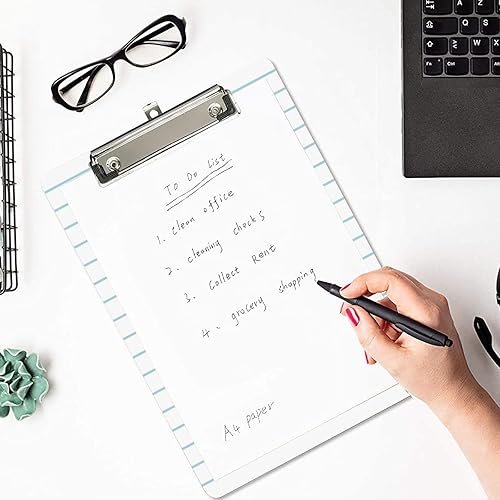 Miniatura 3 de Portapapeles para profesores, portapapeles con nombre personalizado con clip de perfil bajo, tablero de clip de tamaño carta A4 estándar, regalo de