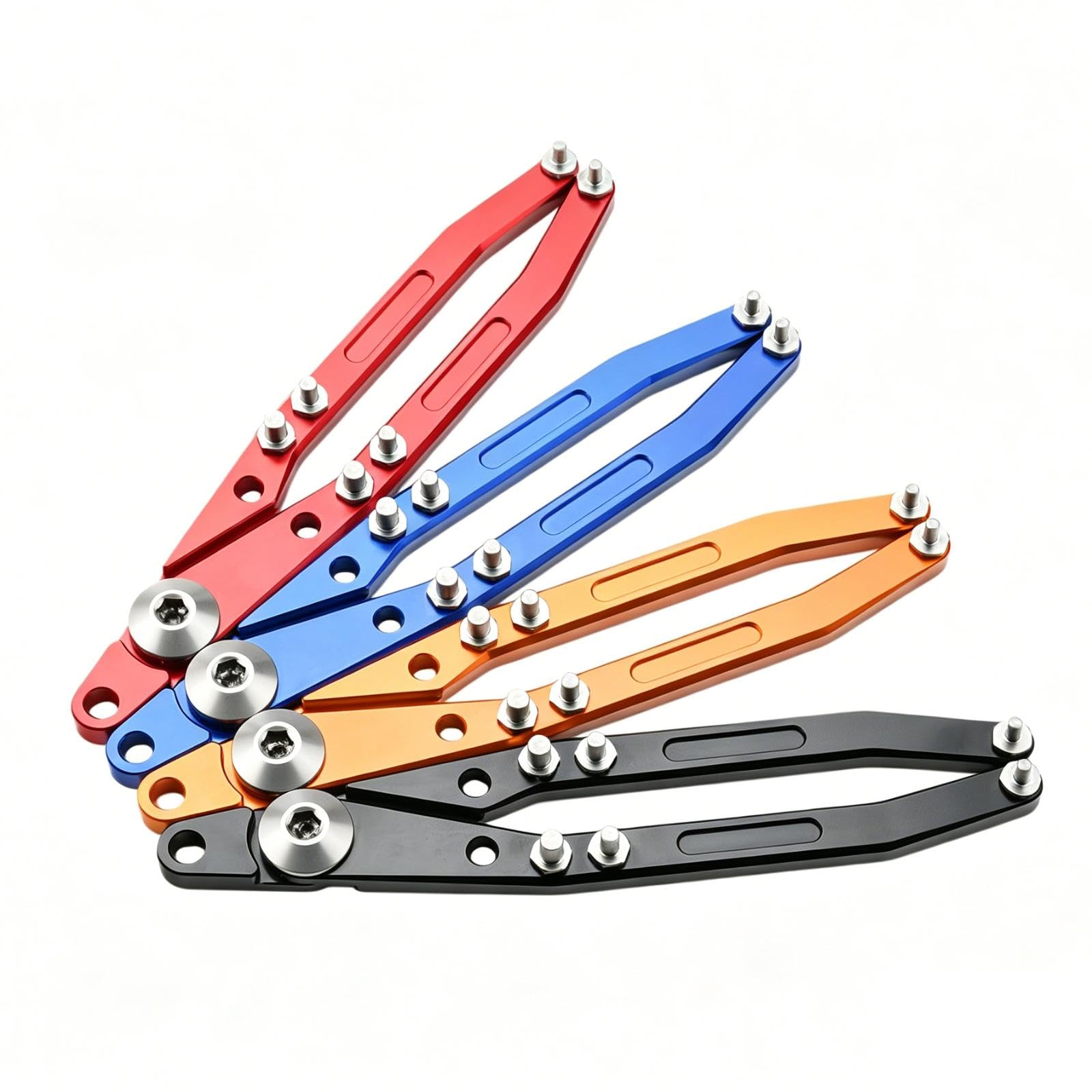 1 Ensemble Clé à Ergots Réglable Amortisseur Outil Main Aluminium Alliage Résistant Goupilles Multiples Convenant pour Entretien Atelier Mécaniqu, Orange