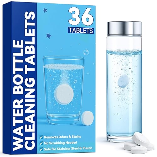 Water Bottle Cleaning Tablets, 36PCS Bottle Cleaner Tablets for Stainless