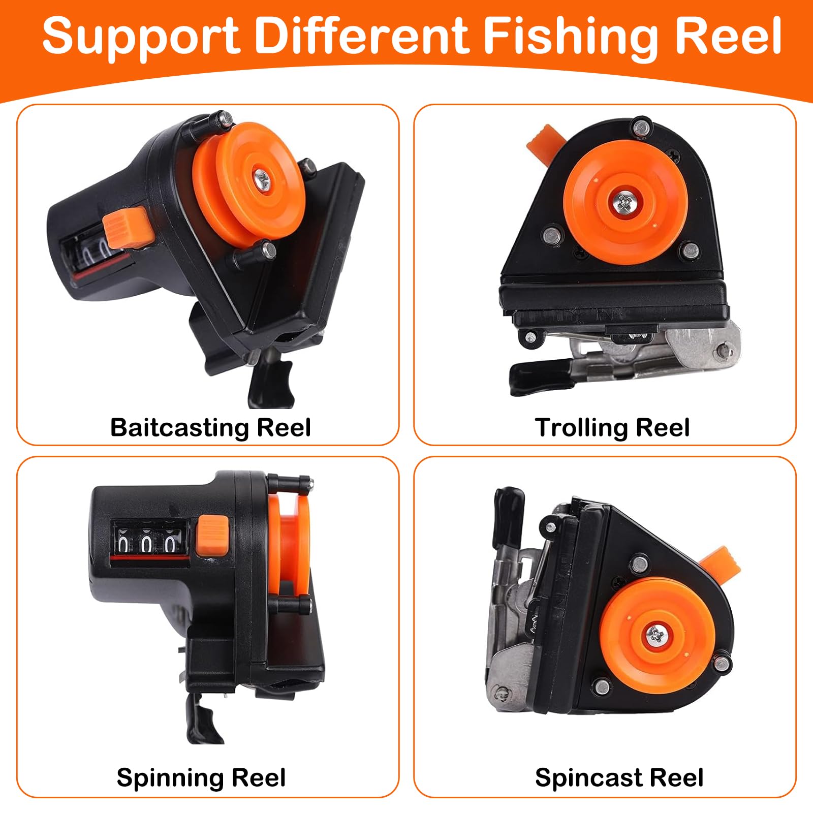 depth counter fishing reel Line 0-999M for Spooling & Trolling, Fishing Line Spooler, Portable Gauge with Easy-Read Display, Essential Tackle, Fishing Ruler : Sports & Outdoors fish flex discount Shakespeare has been one Emcast Sport 5000sz 4.6:1 Model:LT4000D-CXH