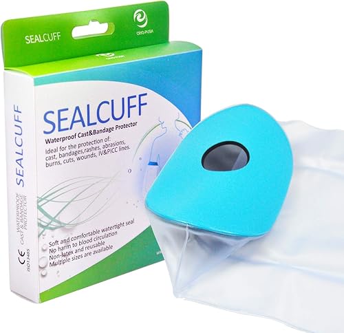 Miniatura 7 de Funda impermeable para pies para ducha, protector de heridas de tobillo para baño, bolsa de fundición hermética para adultos, para cirugía, pie,