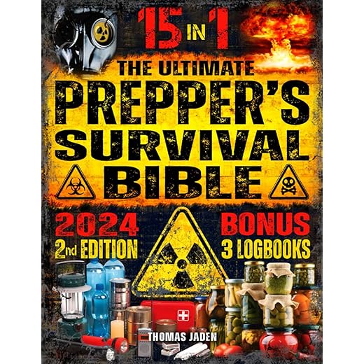 The Ultimate Prepper's Survival Bible: 15 in 1: Your Complete Guide to Surviving Any Crisis with Expert Strategies for Prepping, Gear, First Aid, Food Storage, Water Filtration, Self Defense & More
