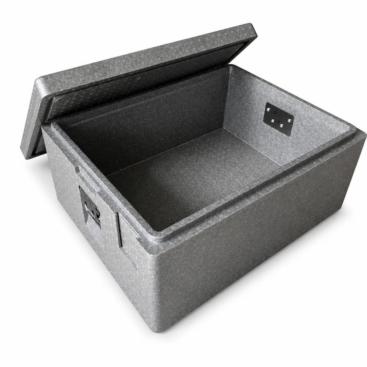 Glacière Professionnelle Isotherme, Nouveau 93L Gris (avec poignée)