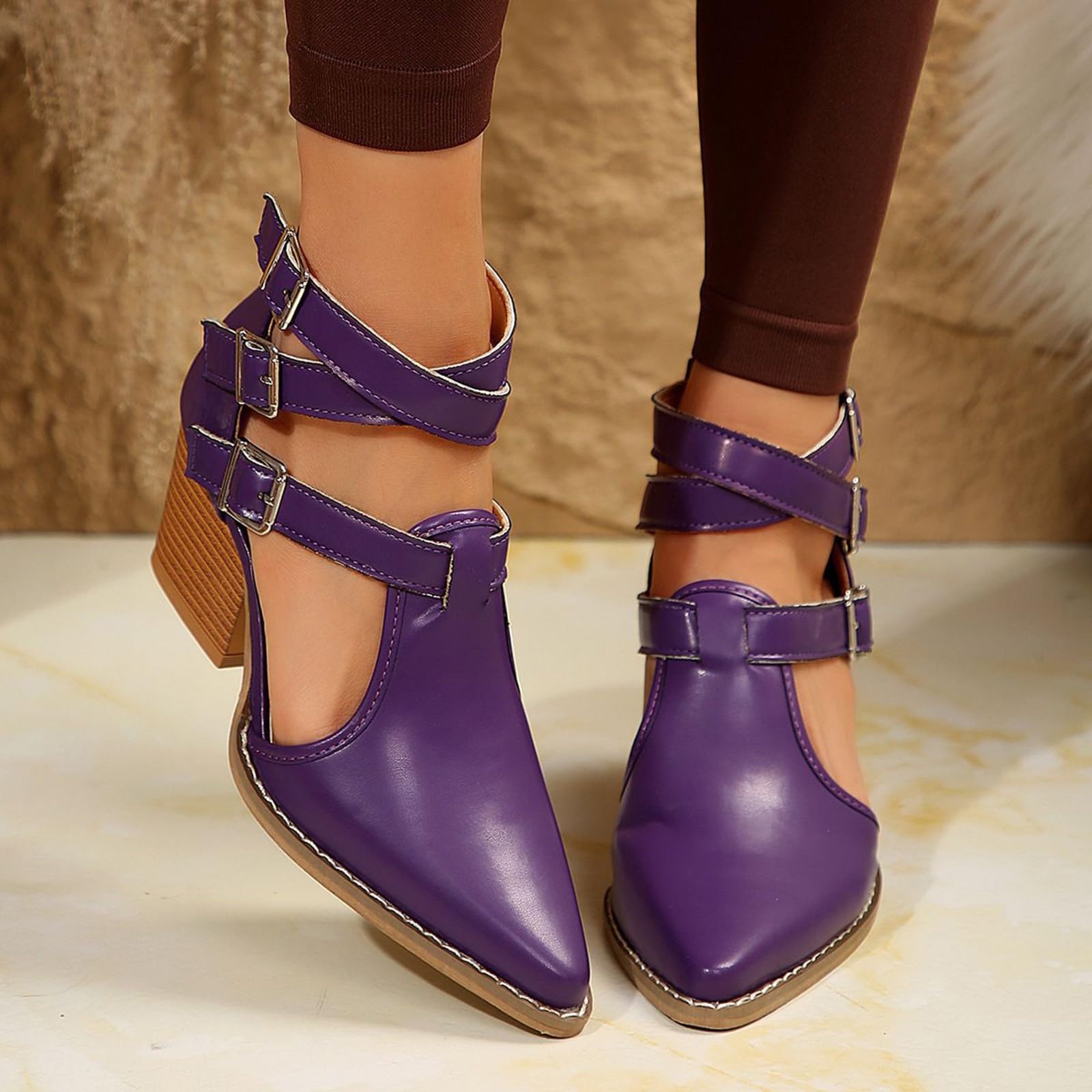 Sandali Donna con Zeppa Zeppe Estive Neri Comoda Sandali con tacco a punta fibbia a forma di parola da donna nuovi alla tinta unita grandi Platform Scarpe Nere Eleganti