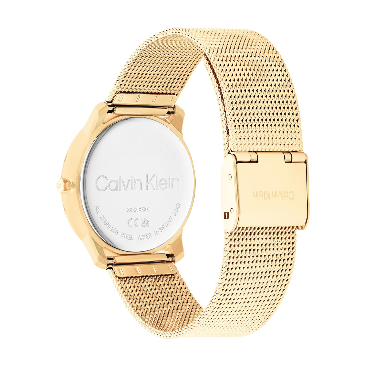 Calvin Klein Reloj Analógico de Cuarzo para Hombre y Mujer Colección Iconic Disponible con Pulsera de Acero Inoxidable en Enlace o en Malla