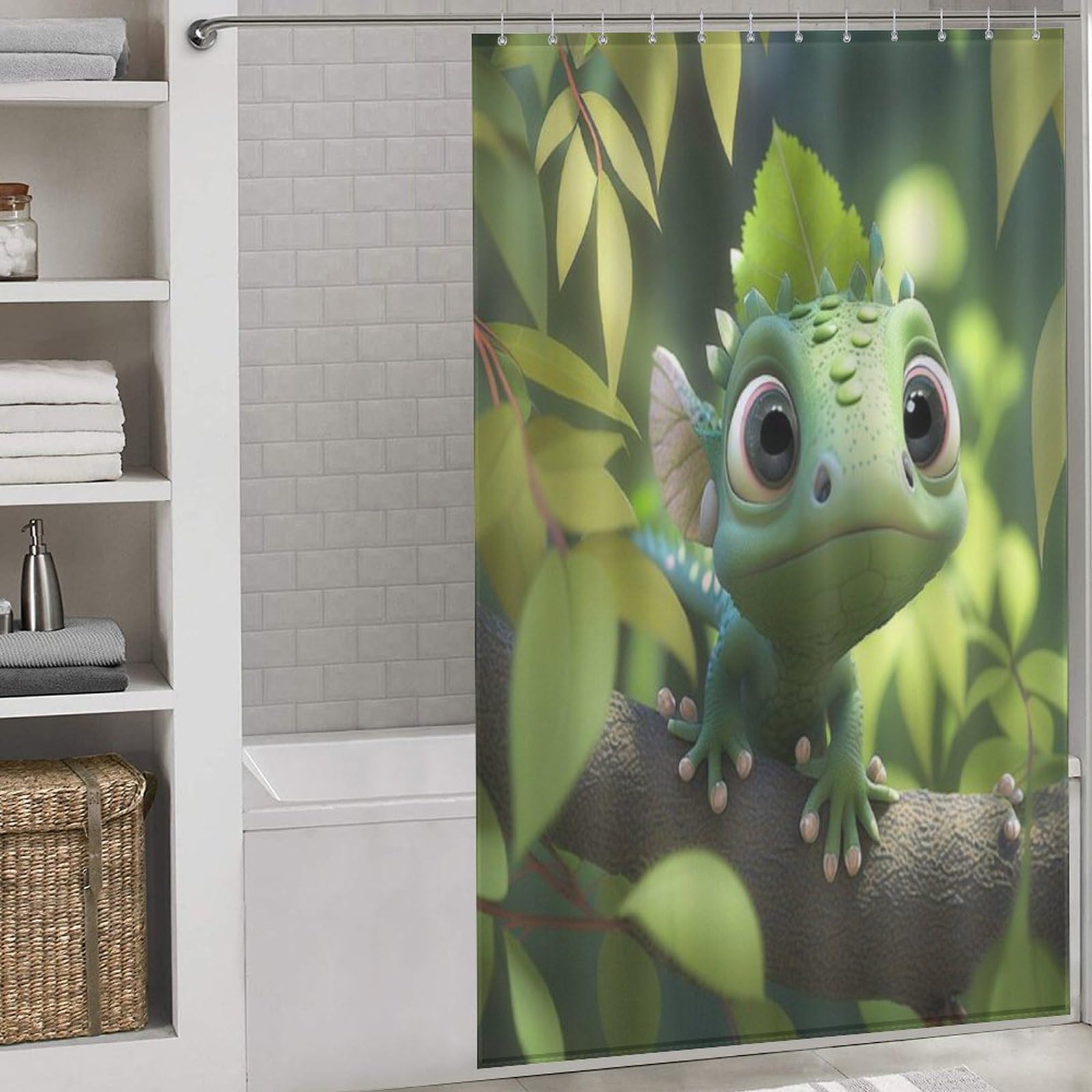 Rideau de douche caméléon pour créer un espace bain relaxant et propre