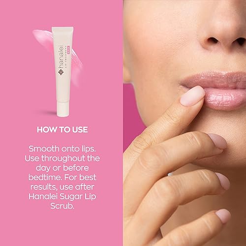 Miniatura 6 de Hanalei Paquete de tratamiento de labios (tamaño matrimonial y tamaño de viaje, paquete de 3 en rosa) | Fabricado con aceite de Kukui, manteca de