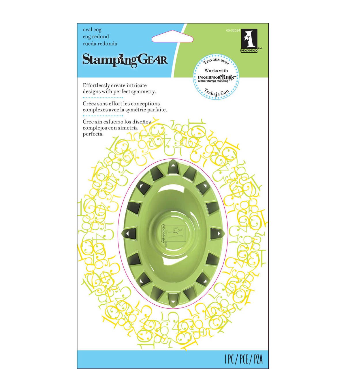 Inkadinkado 65-32024 Stamping Gear, Oval Cog box