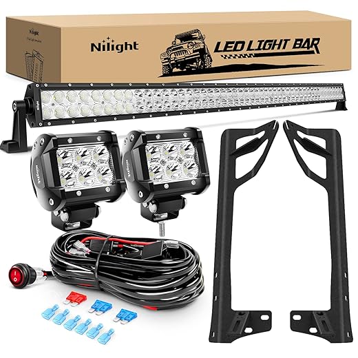 52" Nilight Windshield Light Bar Kit