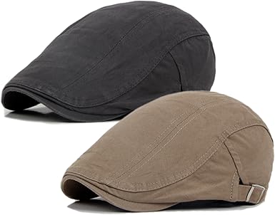 Newsboy Cap for Men Flat Hats Adjustable Breathable Irish Caps Cabbie Ivy Driving Hunting Sport Golf Outdoor