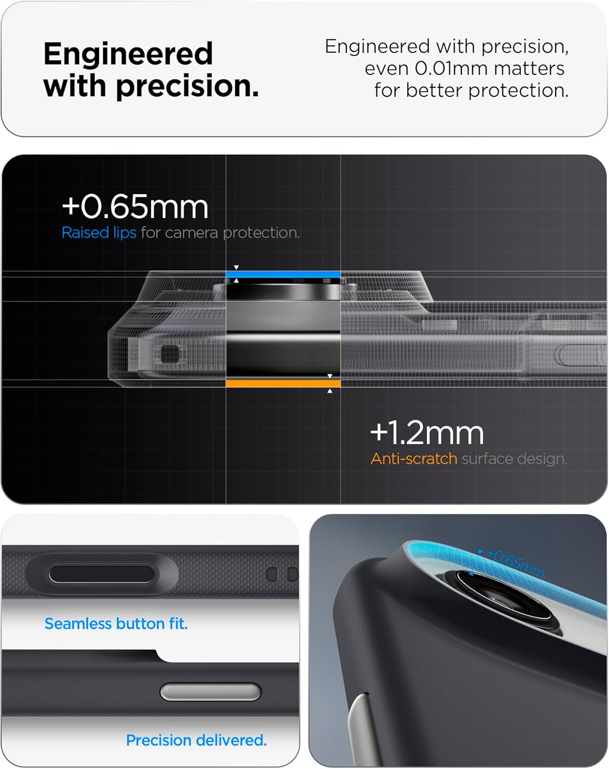 Spigen for iPhone Air Case, Nano Pop MagFit [TPU Covered Camera Control] [Compatible with MagSafe] - Black Sesame - Image 5