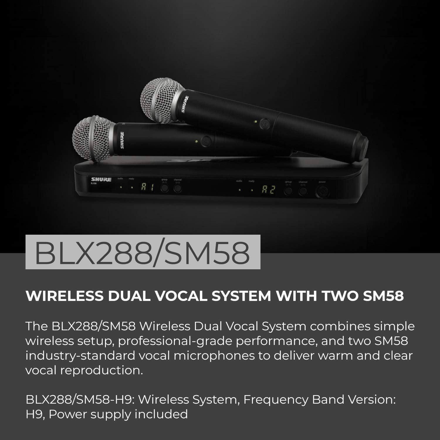 Amazon.com: Shure BLX288/SM58 Dual-Channel Wireless Audio System