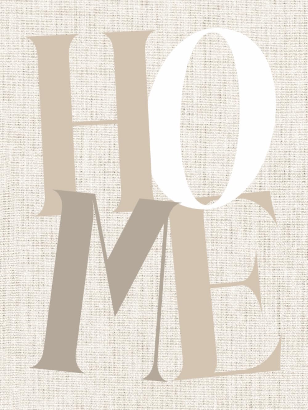 Livre de decoration beige HOME avec 400 pages a points pour style minimaliste